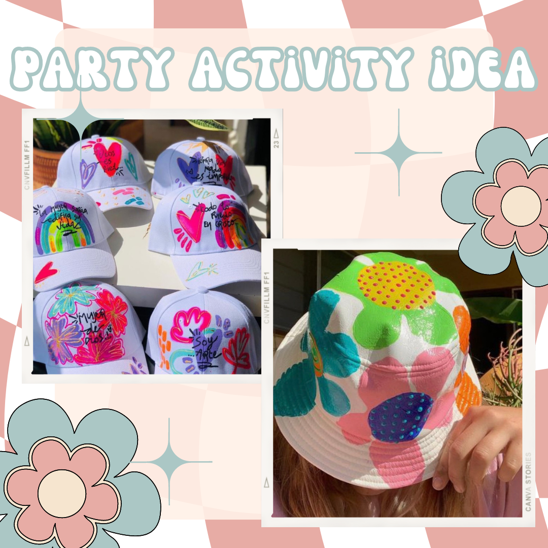 Party Activity Ideas - Painted Hats