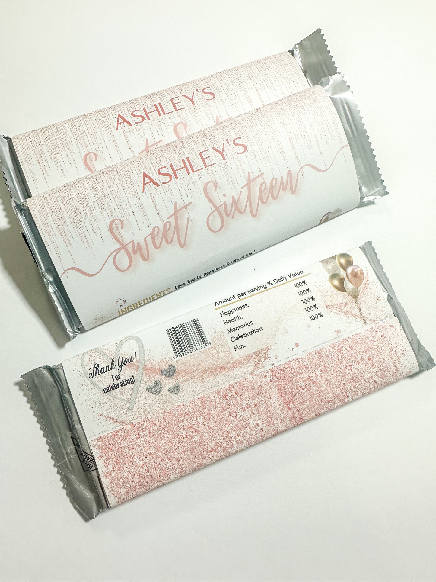 Custom Chocolate Bar Wrapper