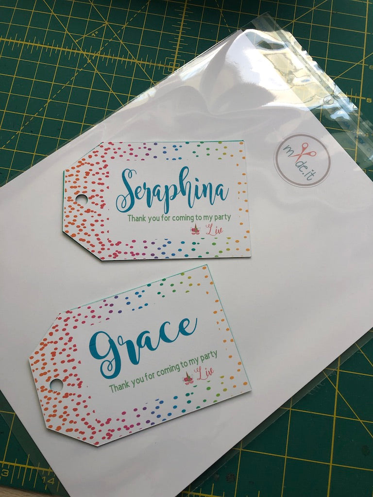 Custom Thank You Tags