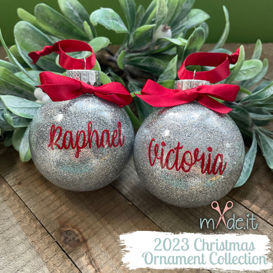 Glitter Name Ornament