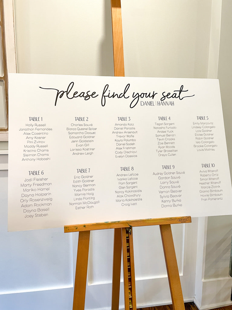 Custom Seating Chart