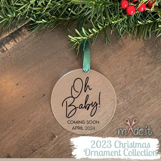 Pregnancy Christmas Ornament