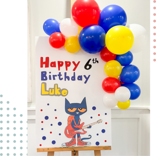 Pete the Cat Birthday Welcome Sign