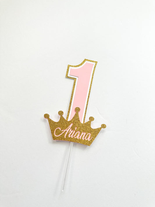 Princess Crown Layered Cake topper