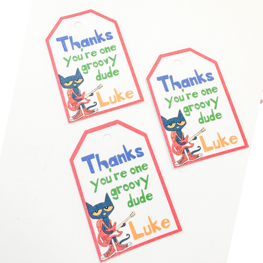 Pete the Cat Thank You Tags