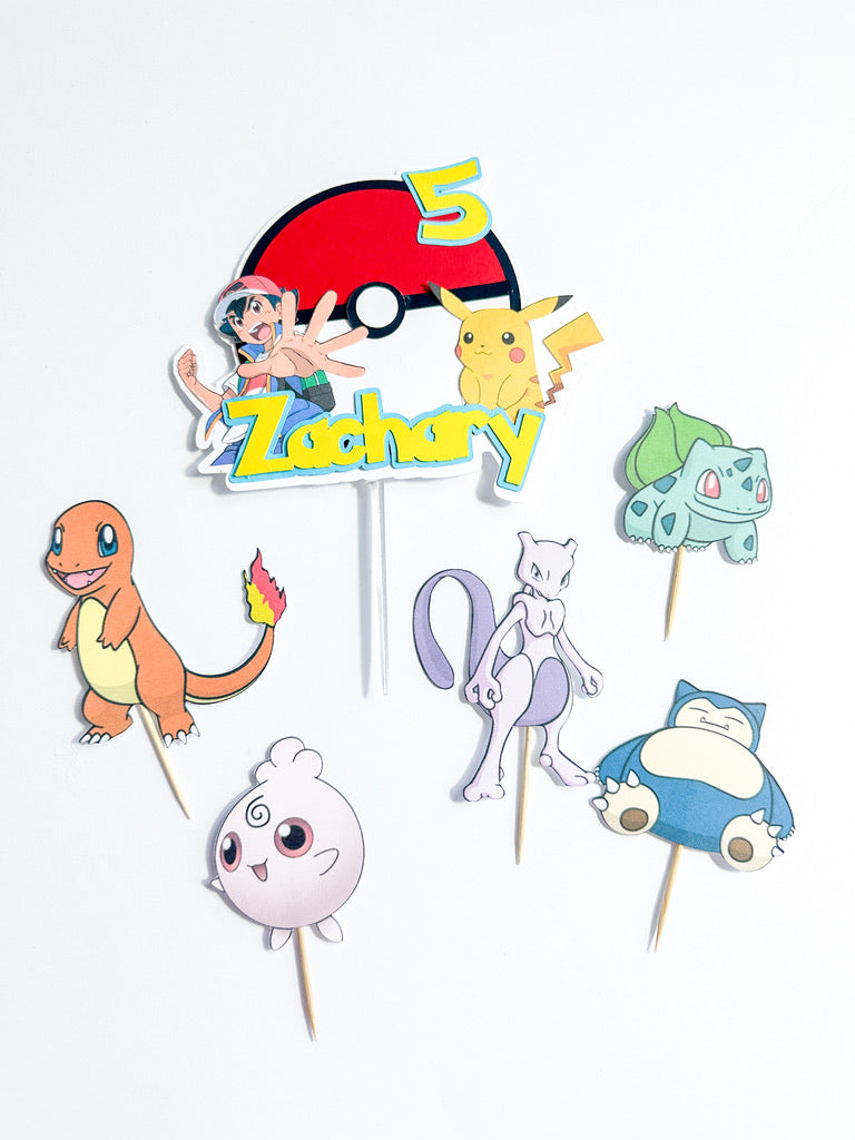 Pokemon Layered Cake topper