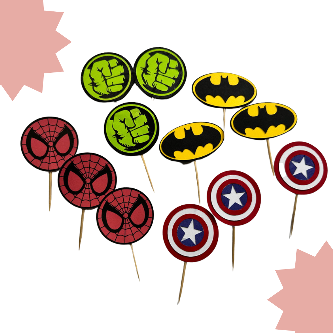 Superhero Cupcake Toppers