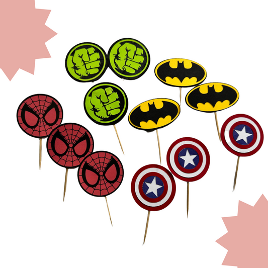 Superhero Cupcake Toppers