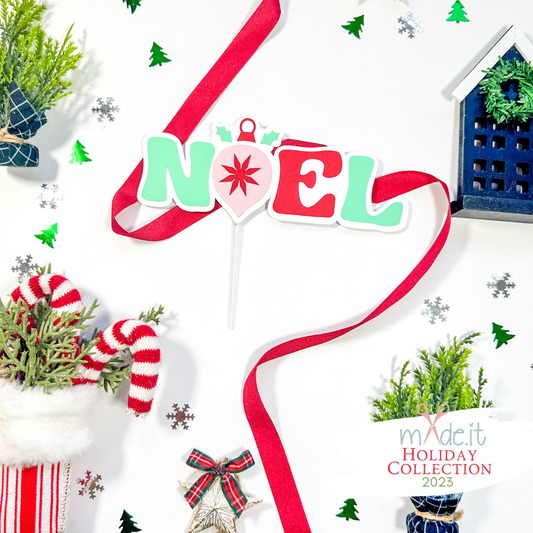 Pastel Noel Cake Topper