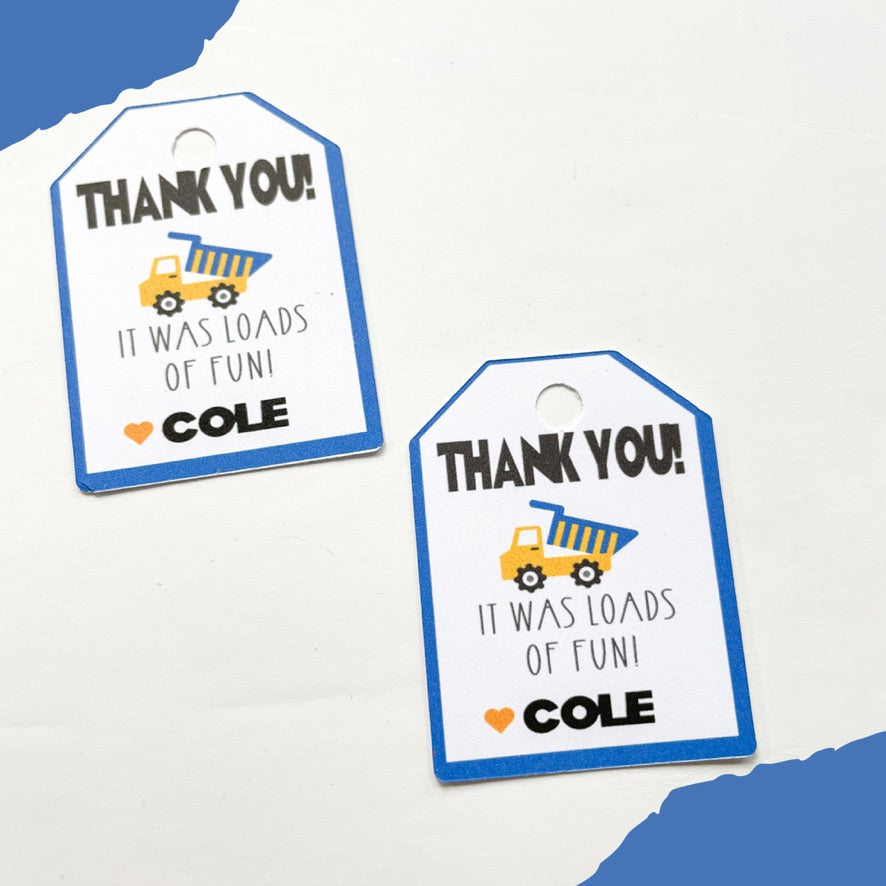 Custom Thank You Tags