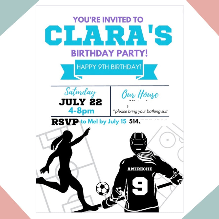 Ringette and Soccer Invitation