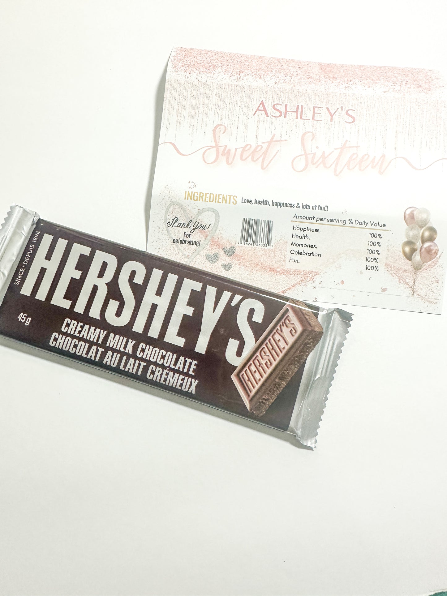 Custom Chocolate Bar Wrapper