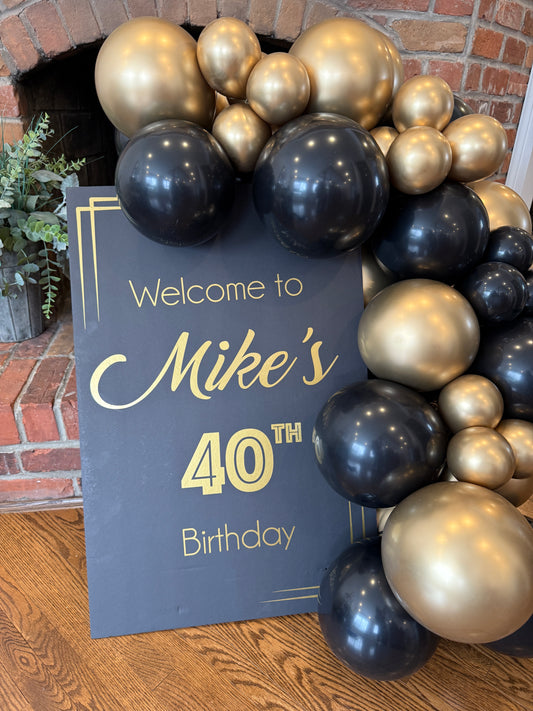 Milestone Birthday Sign