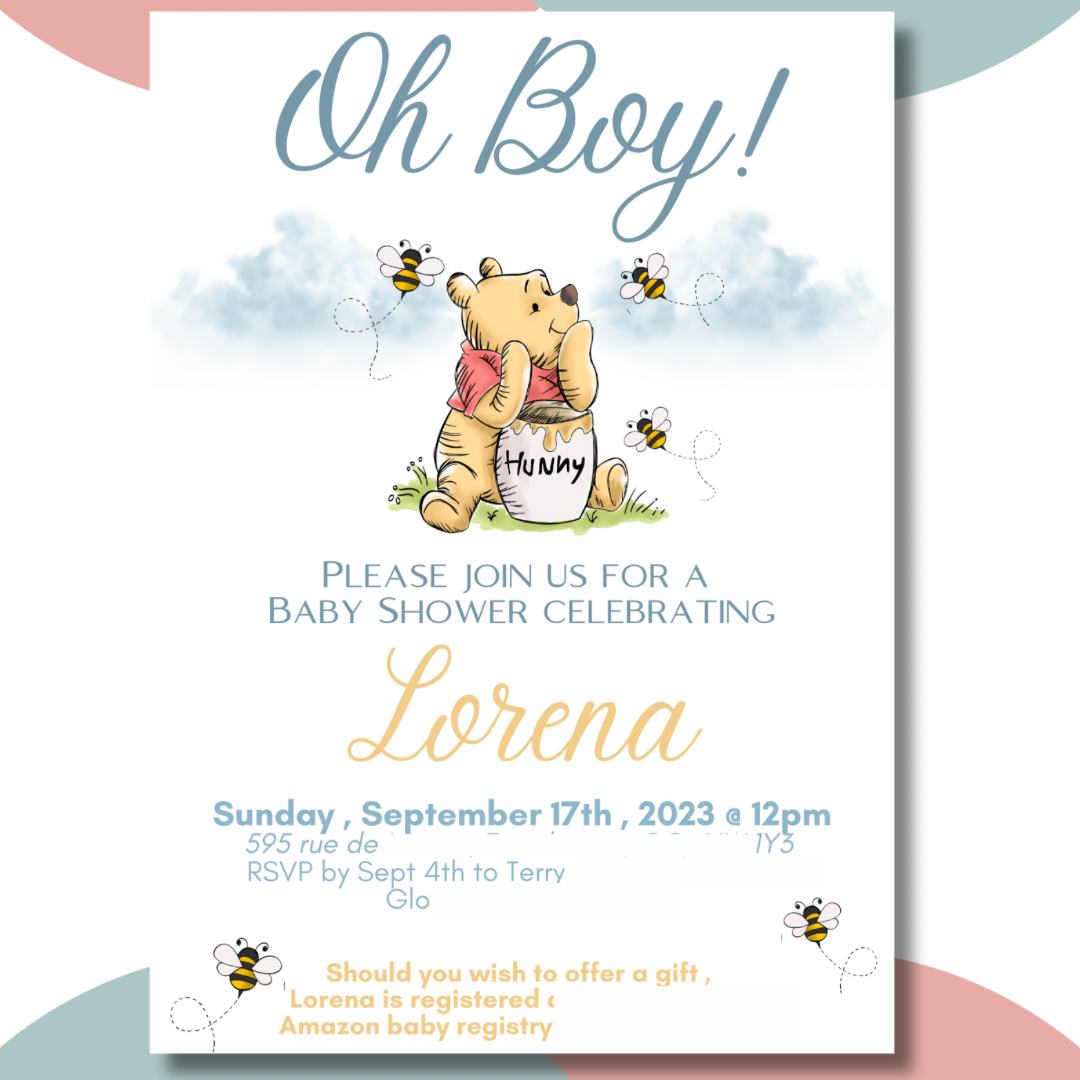 Winnie the Pooh Invitation