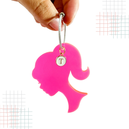 Pink Barbie Keychain