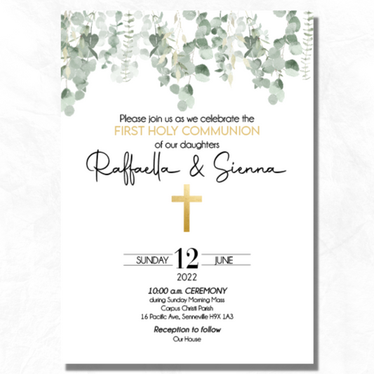 Greenery Invitation