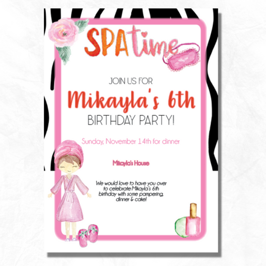 Spa Invitation