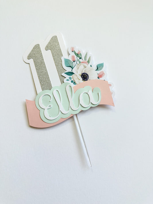 Floral Layered Cake topper