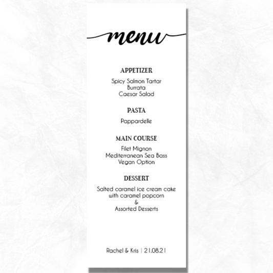 Modern Menu