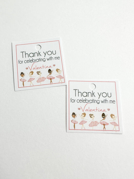 Ballet Thank you Tag