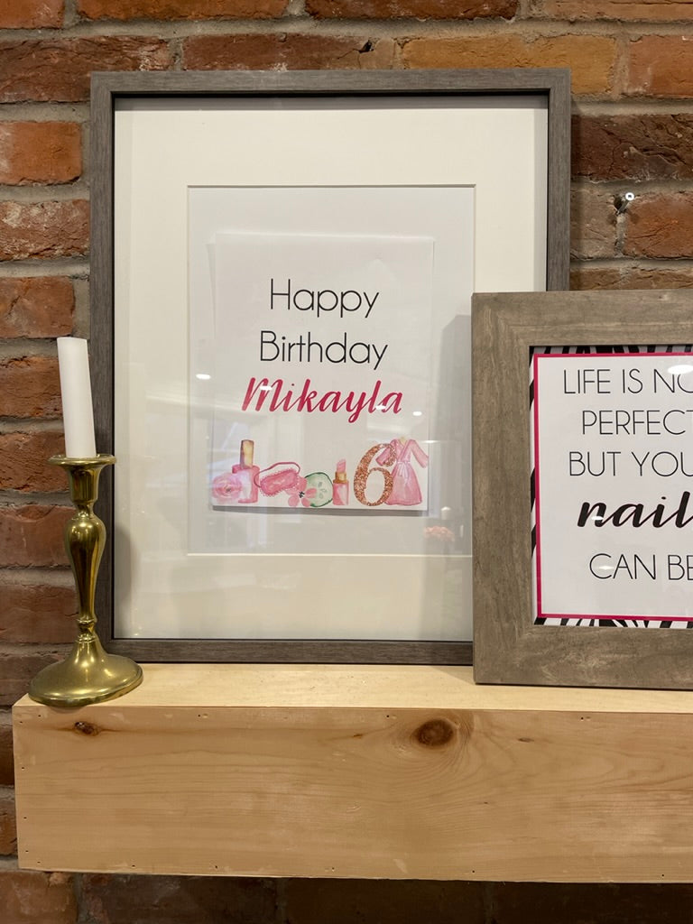 Spa Birthday Printable Signs