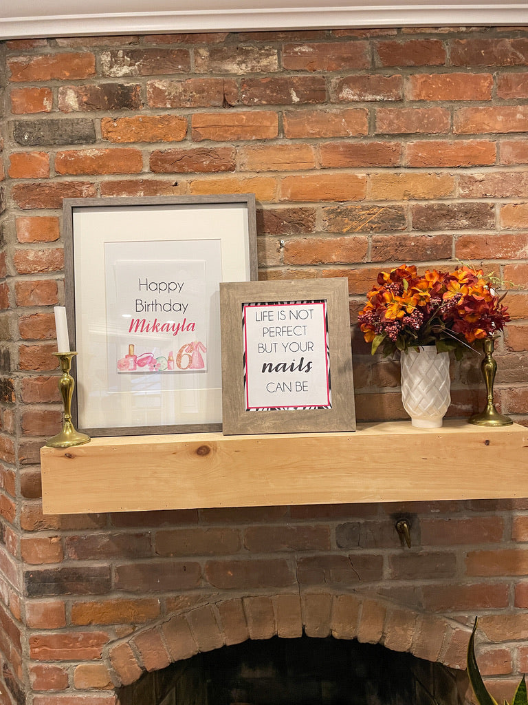 Spa Birthday Printable Signs