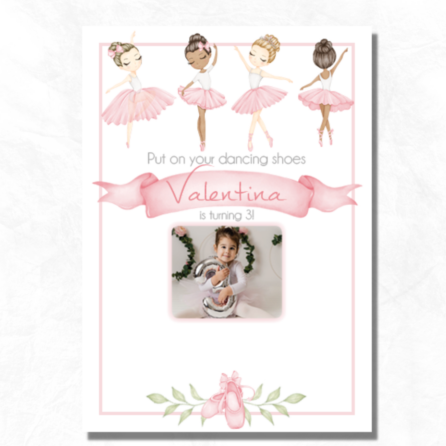 Ballerina Invitation