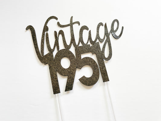 Vintage Cake Topper