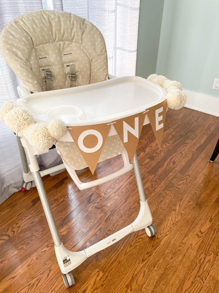 1st Birthday High Chair Banner