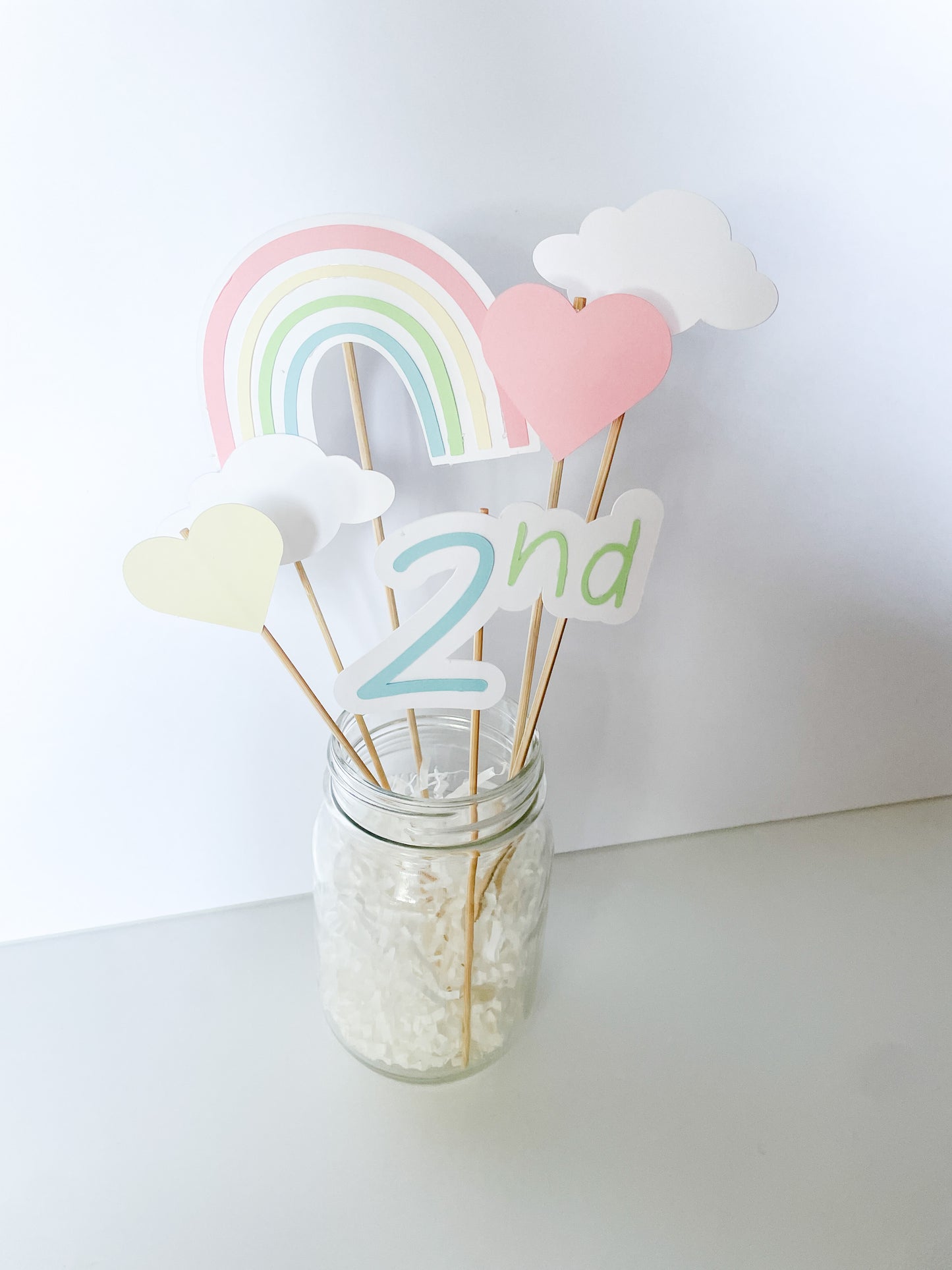 Pastel Rainbow Centerpiece